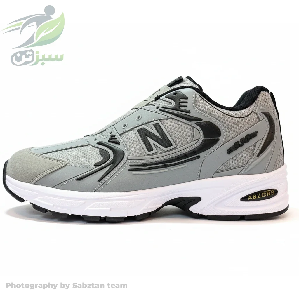 کفش کتانی نیوبالانس ۵۳۰ مردانه و زنانه طوسی - Image 3